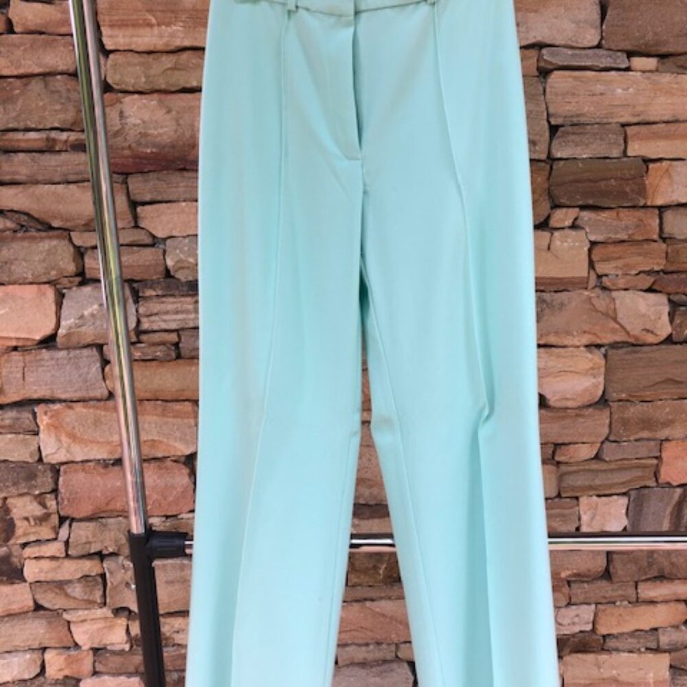 Dialogue mint straight leg trousers